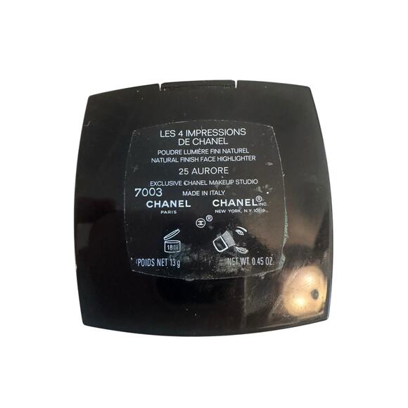 Chanel Les 4 Impressions De Chanel Natural Finish Face Highlighter 25 Aurore 13g - Picture 6 of 6